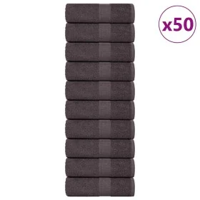 Paños de baño 50 uds antracita 15x21 cm 360 gsm 100% algodón de , Toallas - Ref: Foro24-136672, Precio: 45,71 €, Descuento: %