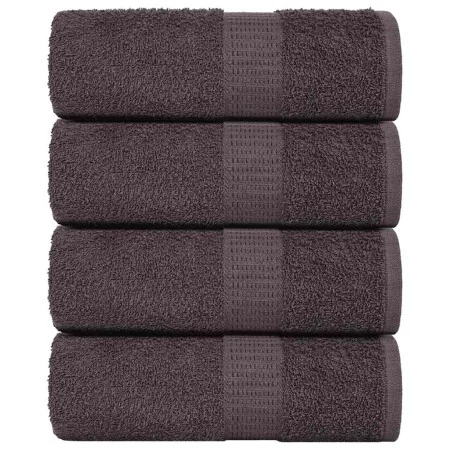 Toallitas de baño 4 uds antracita 15x21 cm 360 gsm 100% algodón de , Toallas - Ref: Foro24-136670, Precio: 12,10 €, Descuento: %