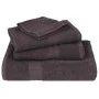 Toallitas de baño 4 uds antracita 15x21 cm 360 gsm 100% algodón de , Toallas - Ref: Foro24-136670, Precio: 12,10 €, Descuento: %