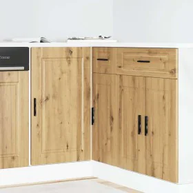 Mueble bajo de cocina porto roble artesano madera reconstituida de , Armarios de cocina - Ref: Foro24-854307, Precio: 80,24 €...