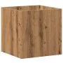 Jardinera de madera contrachapada roble artesanal 40x40x40 cm de , Maceteros y jardineras - Ref: Foro24-857028, Precio: 44,19...