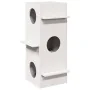 Casa para gatos madera maciza pino blanca 43x43x90 cm de , Mobiliario para gatos - Ref: Foro24-859299, Precio: 100,30 €, Desc...