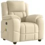 Sillón de masaje reclinable de tela crema de , Sillones - Ref: Foro24-4015718, Precio: 259,79 €, Descuento: %