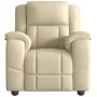 Sillón de masaje reclinable de tela crema de , Sillones - Ref: Foro24-4015718, Precio: 259,79 €, Descuento: %