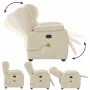 Sillón de masaje reclinable de tela crema de , Sillones - Ref: Foro24-4015718, Precio: 259,79 €, Descuento: %