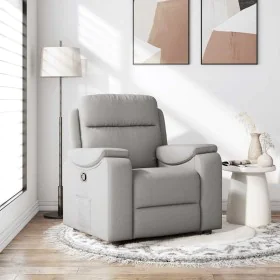 Sillón reclinable de tela gris nube de , Sillones - Ref: Foro24-4015689, Precio: 186,75 €, Descuento: %