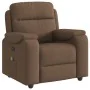 Sillón reclinable con masaje de tela marrón by , Armchairs - Ref: Foro24-4015694, Price: 200,56 €, Discount: %