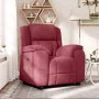 Sillón de masaje reclinable de tela color vino tinto de , Sillones - Ref: Foro24-4015713, Precio: 258,53 €, Descuento: %