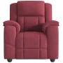 Sillón de masaje reclinable de tela color vino tinto de , Sillones - Ref: Foro24-4015713, Precio: 258,53 €, Descuento: %
