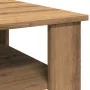 Mesa de centro madera de ingeniería roble artisan 60x60x42 cm by , Coffee table - Ref: Foro24-855795, Price: 53,05 €, Discoun...