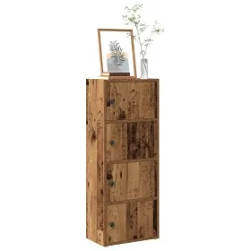 Estantería madera de ingeniería color envejecido 40x24x102 cm de , Librerías y estanterías - Ref: Foro24-860380, Precio: 72,9...