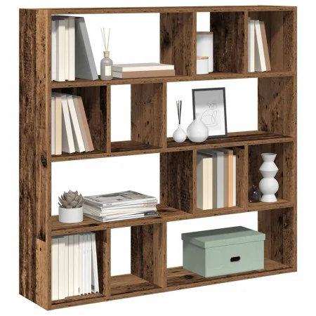 Estantería/divisor de espacios madera antigua 105x24x102 cm de , Divisores de ambientes - Ref: Foro24-855830, Precio: 88,60 €...