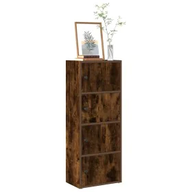 Estantería de madera de ingeniería roble ahumado 40x24x102 cm de , Librerías y estanterías - Ref: Foro24-860377, Precio: 72,7...