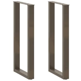 Patas de mesa centro forma U 2uds acero natural 50x(100-101) cm by , Table legs - Ref: Foro24-4013235, Price: 97,88 €, Discou...