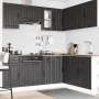 Mueble de cocina Kalmar negra 11 piezas madera contrachapada de , Armarios de cocina - Ref: Foro24-3314942, Precio: 682,90 €,...
