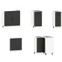 Mueble de cocina Kalmar negra 11 piezas madera contrachapada de , Armarios de cocina - Ref: Foro24-3314942, Precio: 682,90 €,...