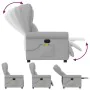 Sillón de masaje reclinable de tela gris nube de , Sillones - Ref: Foro24-4015675, Precio: 210,21 €, Descuento: %
