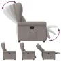 Sillón reclinable de tela gris taupe by , Armchairs - Ref: Foro24-4015663, Price: 205,48 €, Discount: %