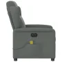 Sillón reclinable de masaje eléctrico tela gris oscuro by , Armchairs - Ref: Foro24-3303125, Price: 257,06 €, Discount: %