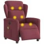 Sillón de masaje reclinable eléctrico tela rojo tinto de , Sillones - Ref: Foro24-3303127, Precio: 252,84 €, Descuento: %