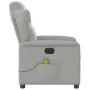 Sillón reclinable de masaje eléctrico tela gris nube de , Sillones - Ref: Foro24-3303133, Precio: 257,34 €, Descuento: %