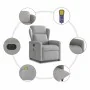 Sillón reclinable de masaje eléctrico tela gris nube de , Sillones - Ref: Foro24-3303133, Precio: 257,34 €, Descuento: %