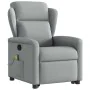 Sillón de masaje reclinable de pie de tela gris claro de , Sillones - Ref: Foro24-3303144, Precio: 288,43 €, Descuento: %