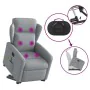 Sillón de masaje reclinable de pie de tela gris claro de , Sillones - Ref: Foro24-3303144, Precio: 288,43 €, Descuento: %