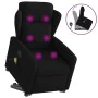 Sillón reclinable de masaje elevable tela negro de , Sillones - Ref: Foro24-3303146, Precio: 288,43 €, Descuento: %
