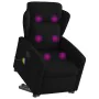 Sillón reclinable de masaje elevable tela negro de , Sillones - Ref: Foro24-3303146, Precio: 288,43 €, Descuento: %