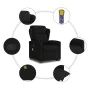 Sillón reclinable de masaje elevable tela negro de , Sillones - Ref: Foro24-3303146, Precio: 288,43 €, Descuento: %