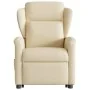 Silla de masaje reclinable de pie de tela color crema de , Sillones - Ref: Foro24-3303152, Precio: 303,53 €, Descuento: %