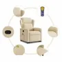 Silla de masaje reclinable de pie de tela color crema de , Sillones - Ref: Foro24-3303152, Precio: 303,53 €, Descuento: %