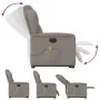 Sillón de masaje eléctrico reclinable elevable tela taupé de , Sillones - Ref: Foro24-3303171, Precio: 339,24 €, Descuento: %