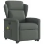 Sillón de masaje eléctrico reclinable elevable tela gris oscuro de , Sillones - Ref: Foro24-3303165, Precio: 340,28 €, Descue...