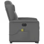 Sillón de masaje eléctrico reclinable elevable tela gris oscuro de , Sillones - Ref: Foro24-3303165, Precio: 340,28 €, Descue...