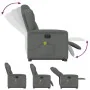 Sillón de masaje eléctrico reclinable elevable tela gris oscuro de , Sillones - Ref: Foro24-3303165, Precio: 340,28 €, Descue...