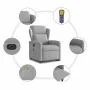 Sillón de masaje eléctrico reclinable elevable tela gris nube de , Sillones - Ref: Foro24-3303173, Precio: 340,52 €, Descuent...