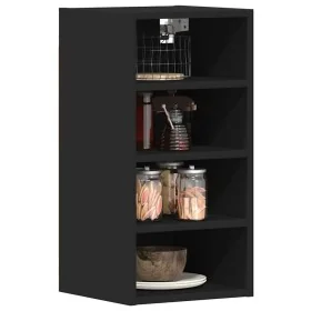 Armario colgante de cocina contrachapada negro 30x29,5x60 cm de , Armarios de cocina - Ref: Foro24-854167, Precio: 38,89 €, D...