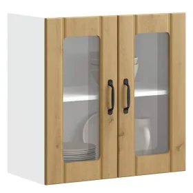 Armario pared cocina puerta de cristal Lucca roble artesanal de , Armarios de cocina - Ref: Foro24-853916, Precio: 67,11 €, D...