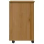 Cajonera con ruedas MOSS madera maciza pino marrón miel von , Schließfächer und Lagerschränke - Ref: Foro24-4015793, Preis: 7...