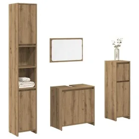 Juego de muebles baño 4 piezas madera ingeniería roble artisan de , Muebles de baño - Ref: Foro24-3328556, Precio: 208,40 €, ...