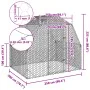 Gallinero 2,5x2x2,25 m acero galvanizado de , Jaulas y habitáculos para animales pequeños - Ref: Foro24-4104029, Precio: 152,...