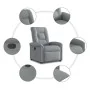 Sillón reclinable de tela gris claro de , Sillones - Ref: Foro24-4015616, Precio: 187,88 €, Descuento: %