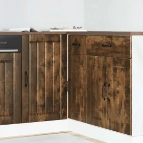 Mueble bajo fregadero Lucca madera contrachapada roble ahumado de , Armarios de cocina - Ref: Foro24-854313, Precio: 93,70 €,...