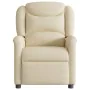 Sillón de masaje reclinable de tela crema de , Sillones - Ref: Foro24-4015614, Precio: 219,36 €, Descuento: %