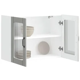 Armario pared cocina puerta de cristal Lucca gris hormigón de , Armarios de cocina - Ref: Foro24-853851, Precio: 84,70 €, Des...