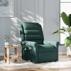 Sillón reclinable de tela verde oscuro by , Armchairs - Ref: Foro24-4015642, Price: 191,33 €, Discount: %