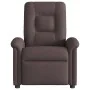 Sillón reclinable de tela marrón oscuro by , Armchairs - Ref: Foro24-4015621, Price: 185,43 €, Discount: %
