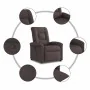 Sillón reclinable de tela marrón oscuro by , Armchairs - Ref: Foro24-4015621, Price: 185,43 €, Discount: %